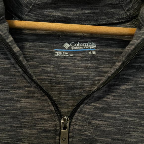 Columbia | Heathered Gray Quarter Zip Pullover | Size M - Picture 3 of 3